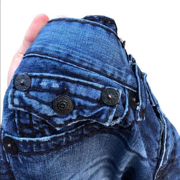 Vintage True Religion Jeans Size 32 BILLY SUPER T Blue - Picture 8 of 9